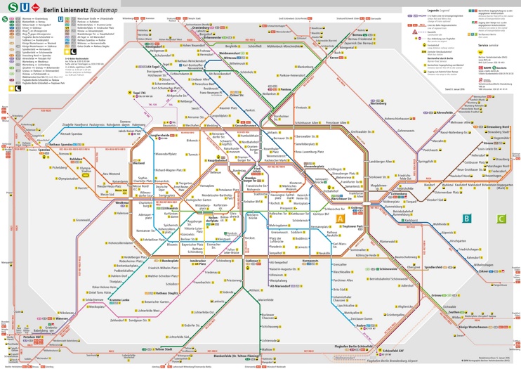 Berlin transport map