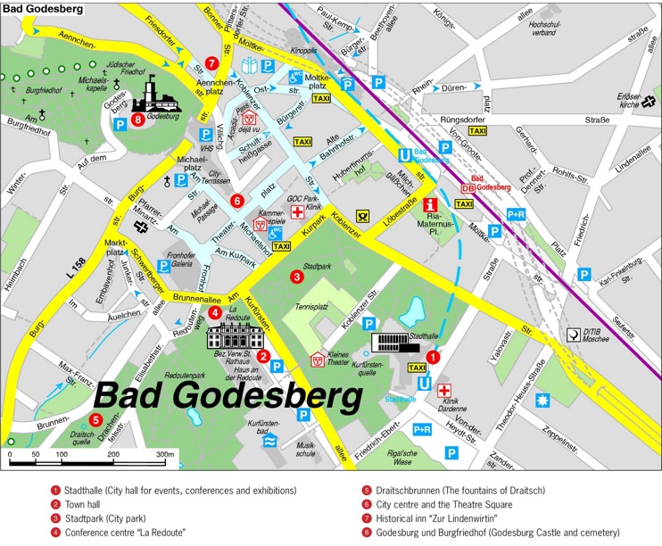 Bonn Bad Godesberg map