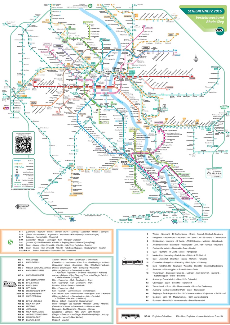 Bonn rail map