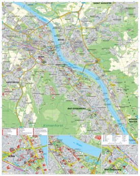 Bonn tourist map