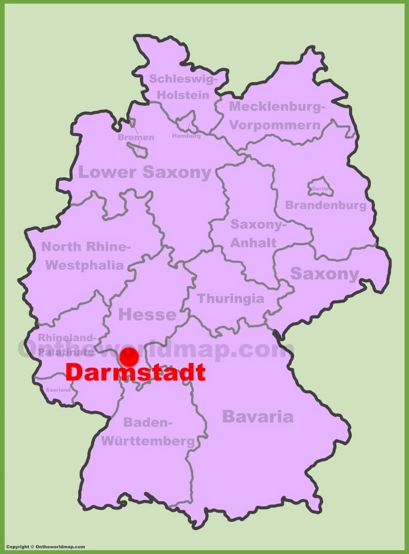 Darmstadt Location Map