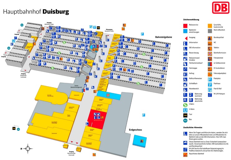 Duisburg hauptbahnhof map