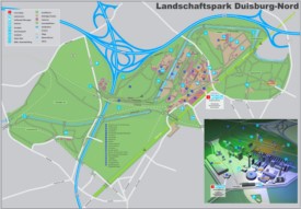 Landschaftspark Duisburg-Nord map