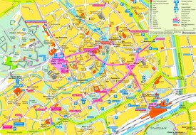 Erfurt tourist map
