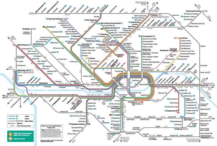 Frankfurt transport map