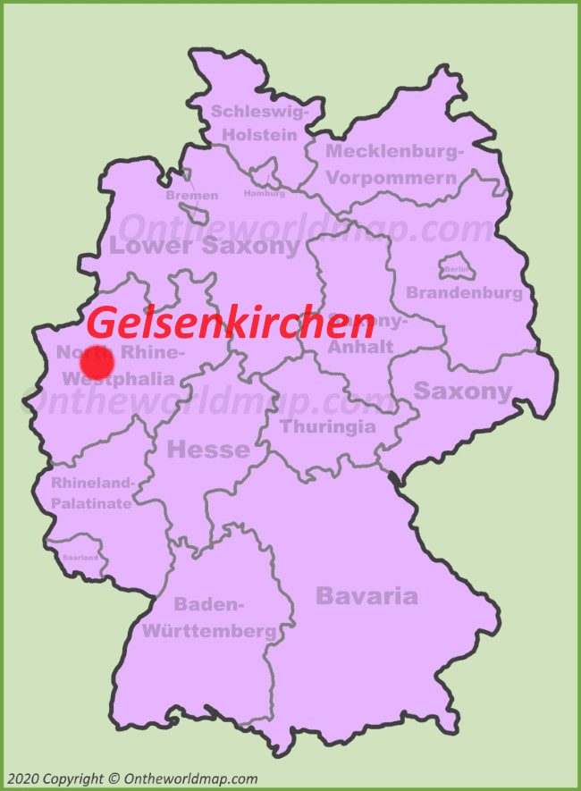 Gelsenkirchen location on the Germany map