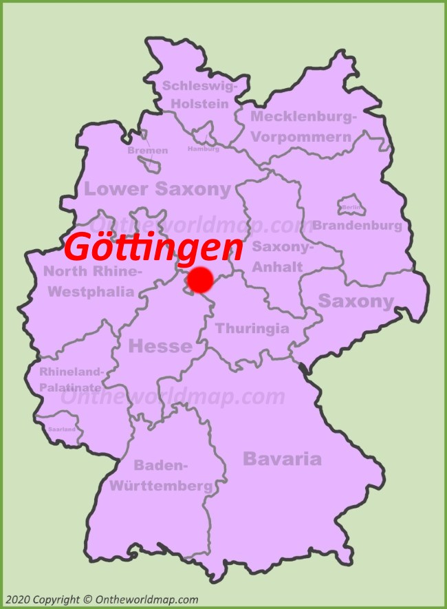 Göttingen location on the Germany map