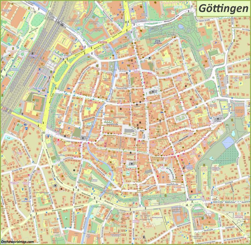 Map of Göttingen