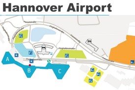 Hannover airport map