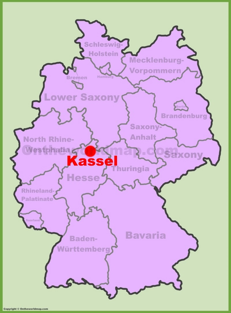 Kassel location on the Germany map