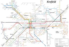 Krefeld Transport Map