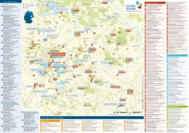 Leipzig region tourist map