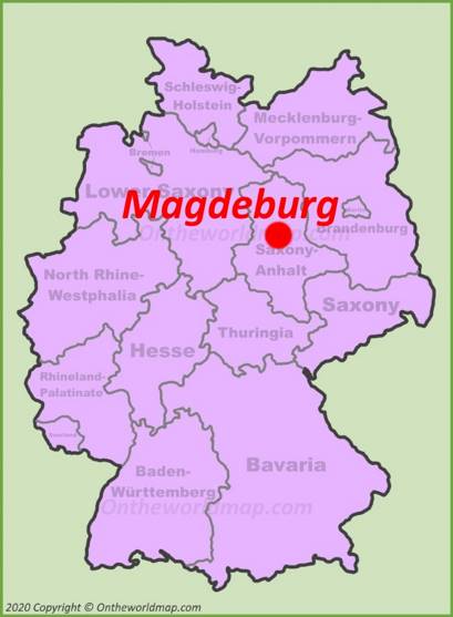 Magdeburg Location Map