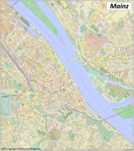 Large detailed map of Mainz Large detailed map of Mainz
