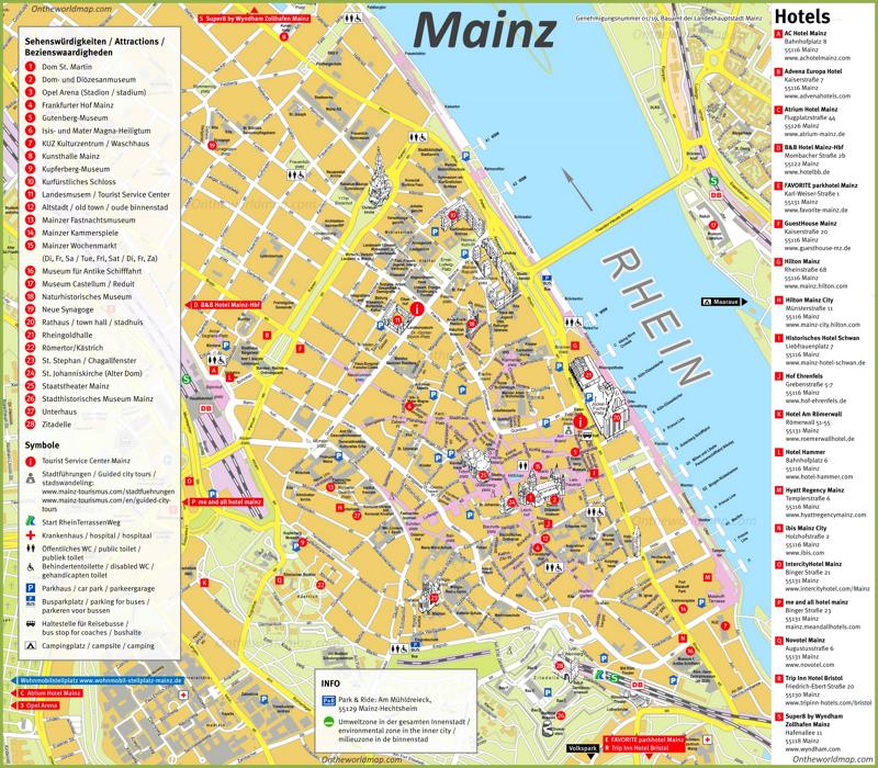 Map of Mainz