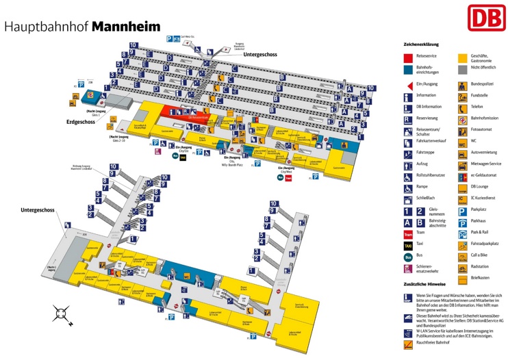 Mannheim hauptbahnhof map