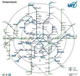 Munich rail map