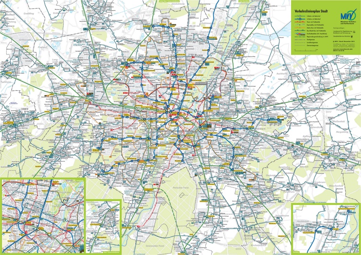 Munich transport map
