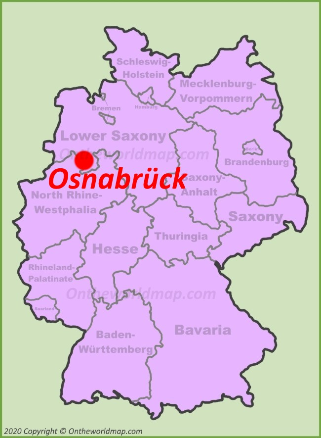 Osnabrück location on the Germany map