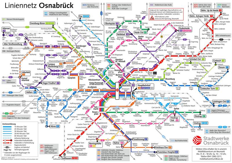 Osnabrück Transport Map