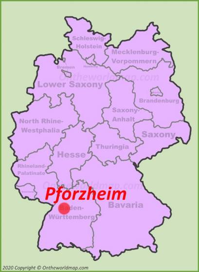 Pforzheim Location Map