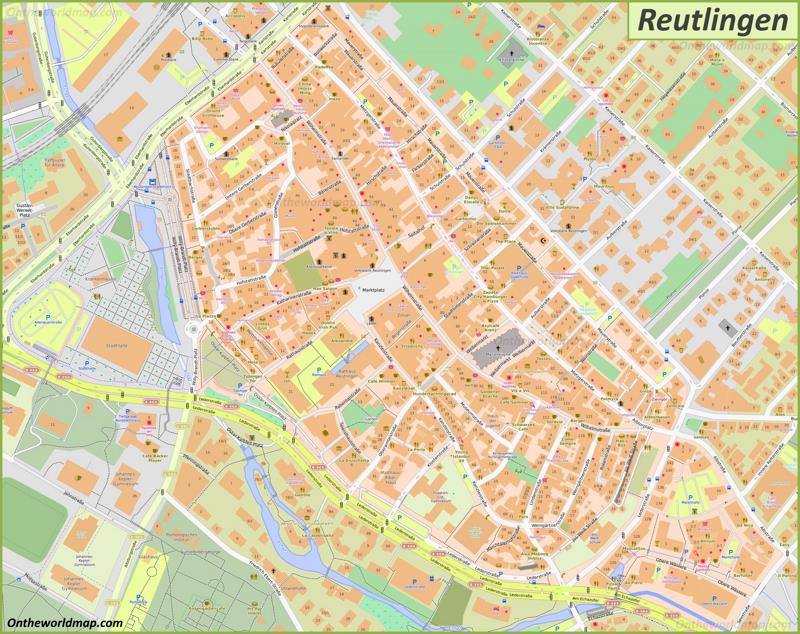 Map of Reutlingen