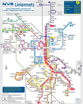 Schwerin Public Transport Map