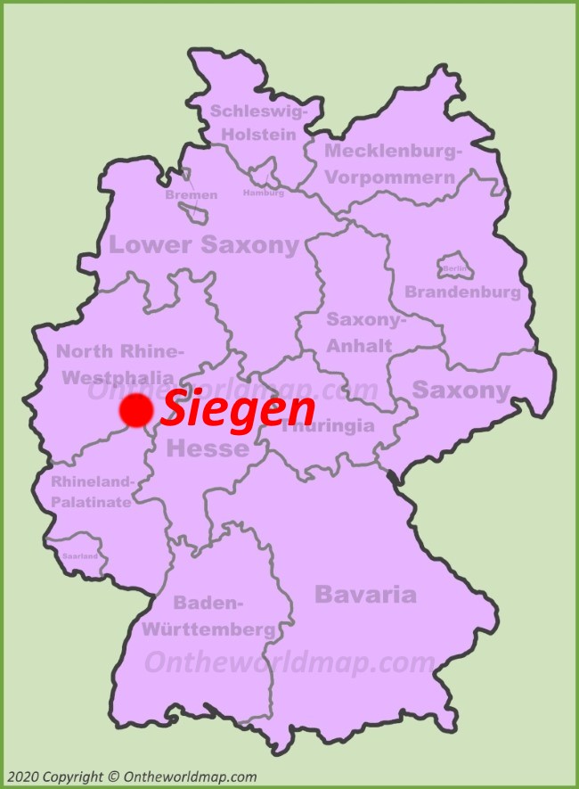 Siegen location on the Germany map