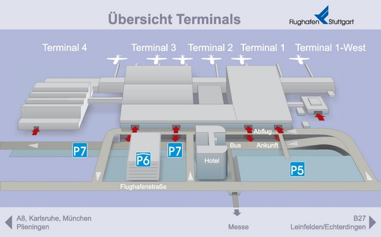 Stuttgart airport map