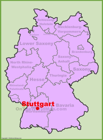Stuttgart Location Map