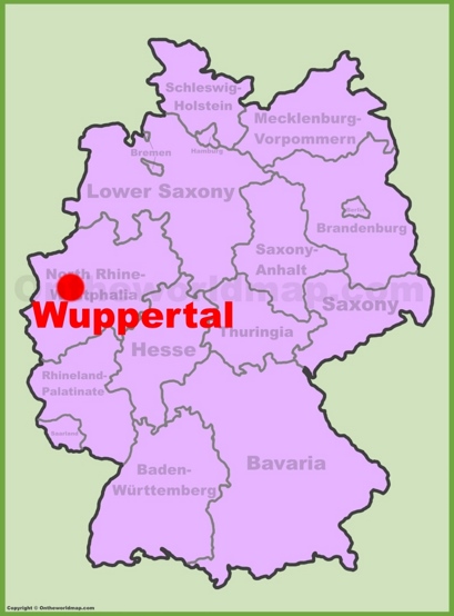 Wuppertal Location Map