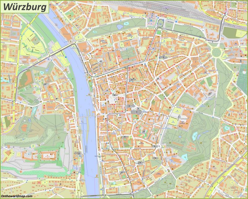 Map of Würzburg