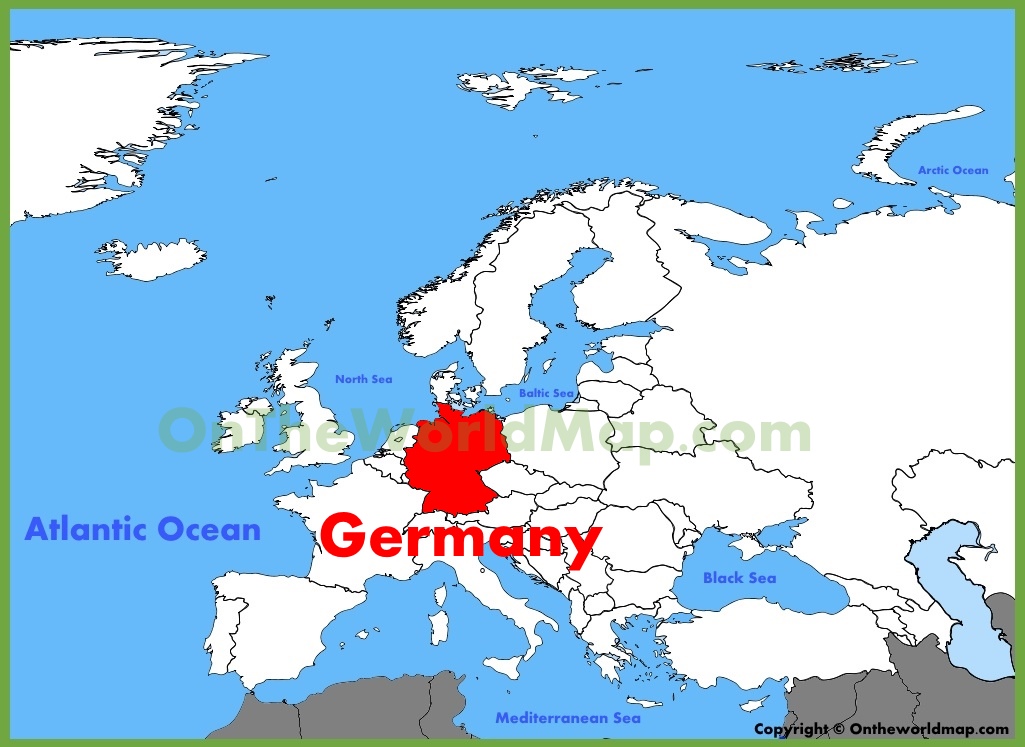 Germany Location On The Europe Map