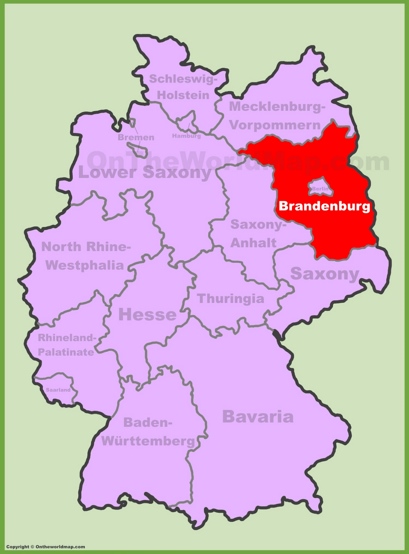 Brandenburg Location Map