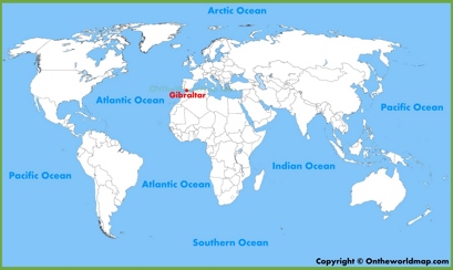 Gibraltar Location Map