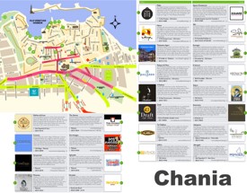 Chania restaurant map