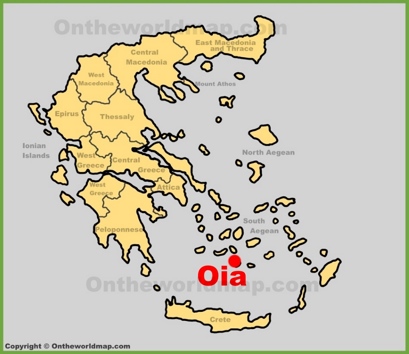 Oia Location Map