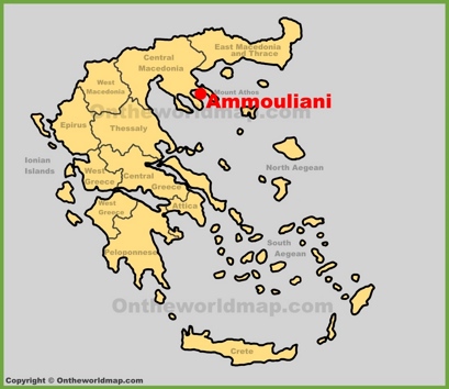 Ammouliani Location Map