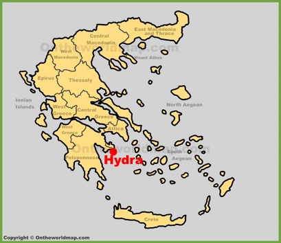 Hydra Location Map