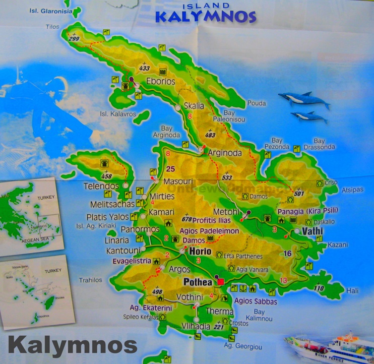 Kalymnos tourist map
