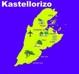 Kastellorizo tourist map