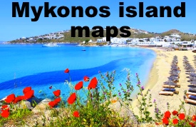 Mykonos island maps
