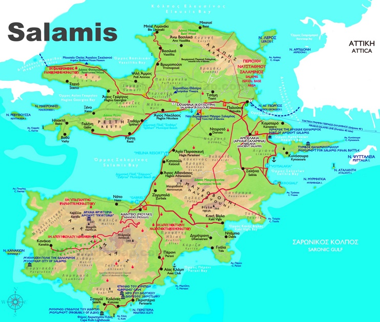 Salamis tourist map