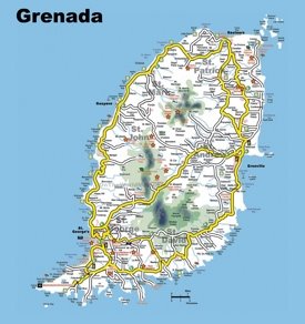 Grenada tourist map