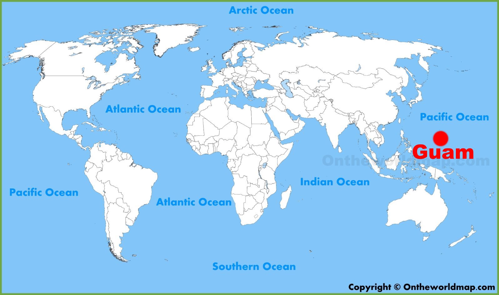 Guam Location On The World Map