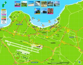 Tamuning and Dededo tourist map
