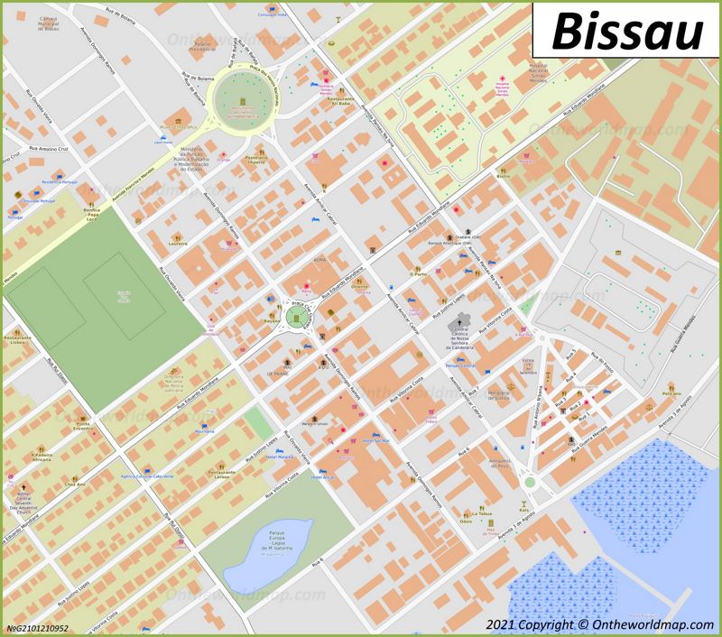 Bissau City Center Map