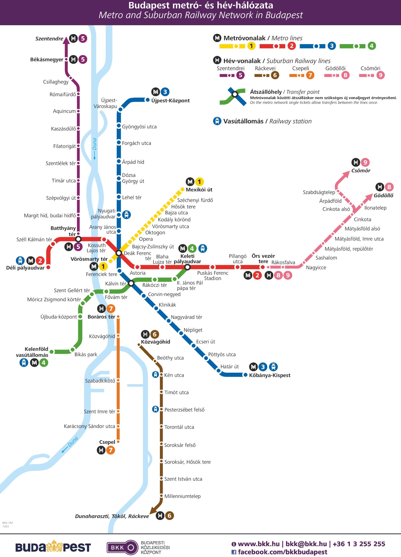 Budapest Metro Map Budapest Metro Map