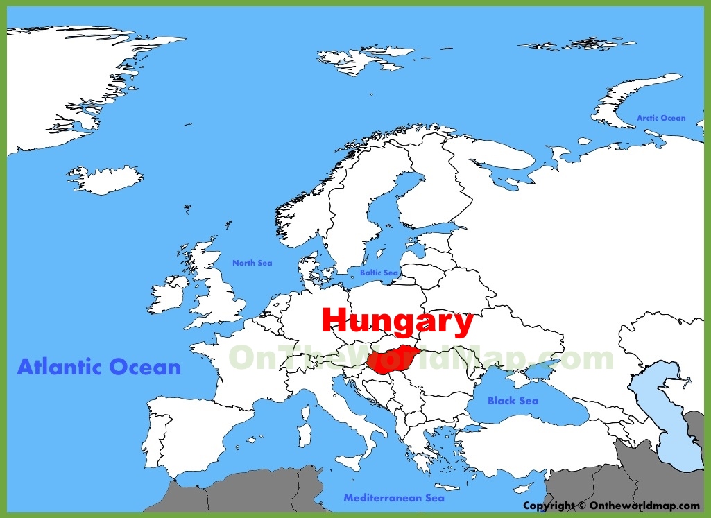 map of europe with hungary Hungary Location On The Europe Map map of europe with hungary