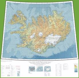 Topographic map of Iceland